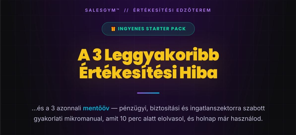 SalesGym Starter Pack Banner